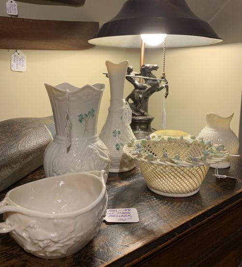 Belleek pottery from 1891 -1960s.