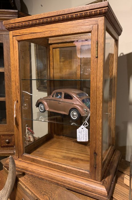 Display Case -Volkswagen Sedan Tin Toy 1960's .