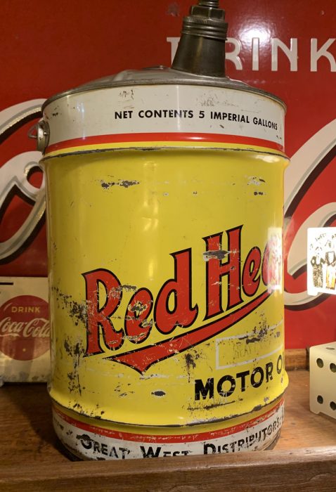 Red Head Oil Can 1940s-50s.
