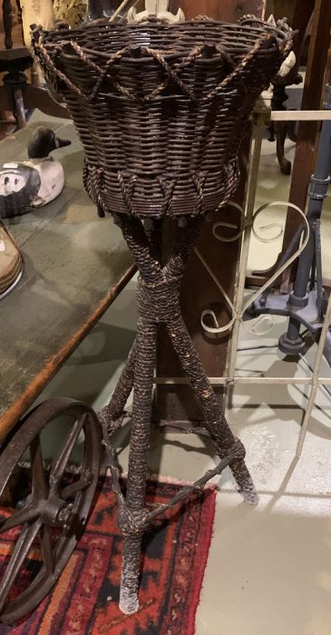 Wicker Plant stand ca. 1910.