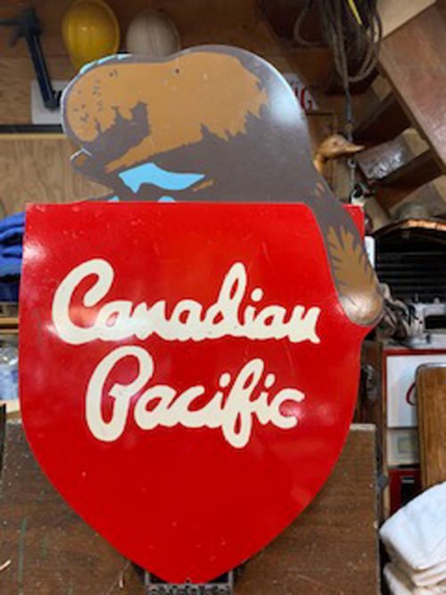 Canadian Pacific Railroad Vintage sign 1949-1968.