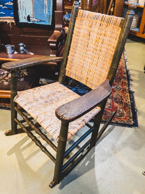 Herringbone Weave Rocking Chair